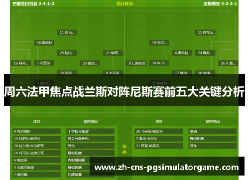 周六法甲焦点战兰斯对阵尼斯赛前五大关键分析