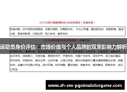 运动员身价评估：市场价值与个人品牌的双重影响力解析